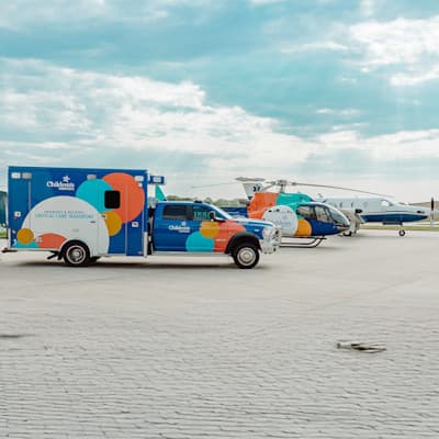 Children's transport vehicle lineup.