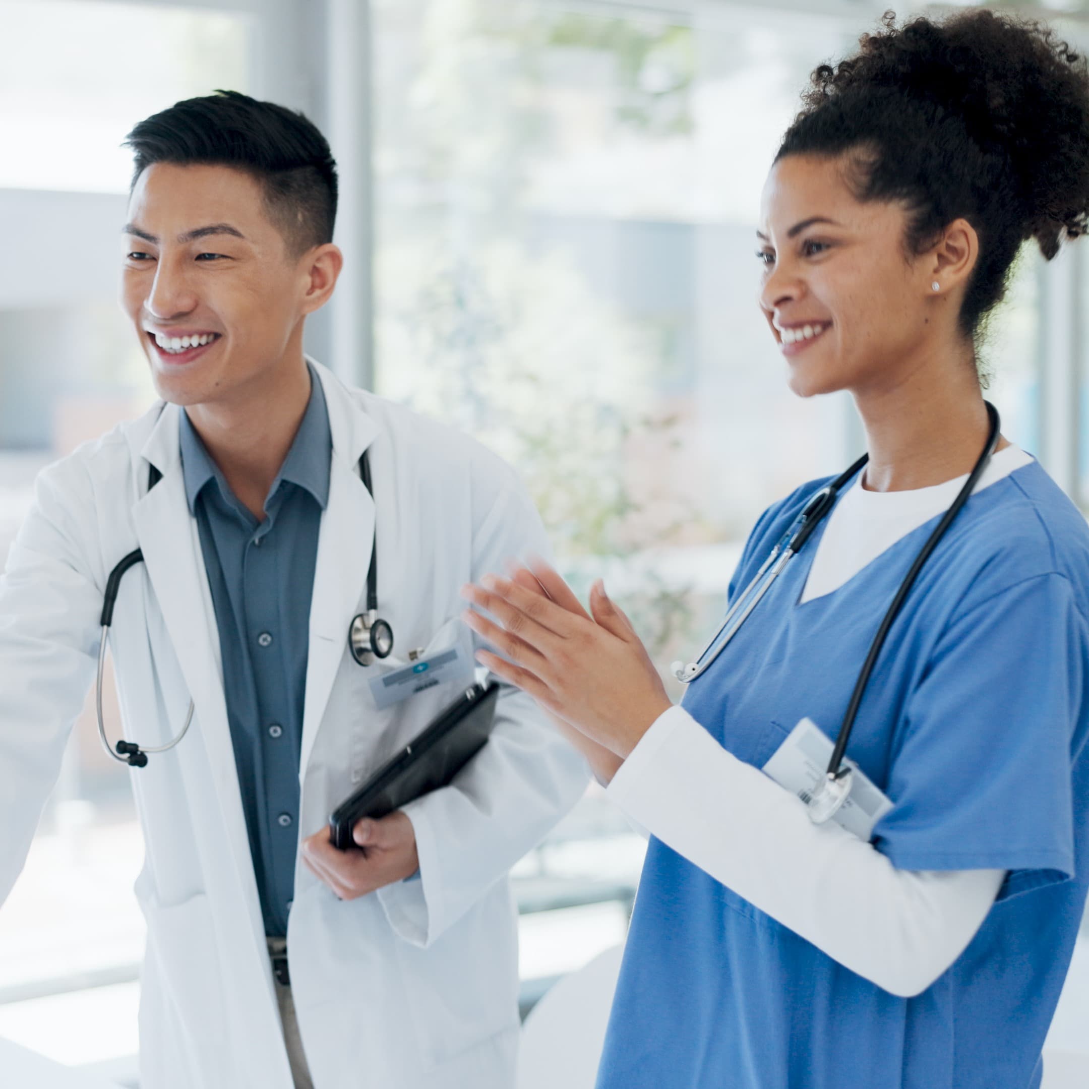 A diverse group of young professionals