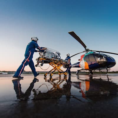 Providers transporting a child in an emergency situation.