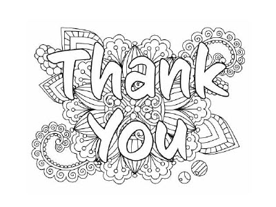 Thank you Coloring Pages - Children's Nebraska